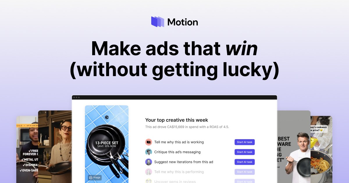 Motion Creative Analytics official product visual