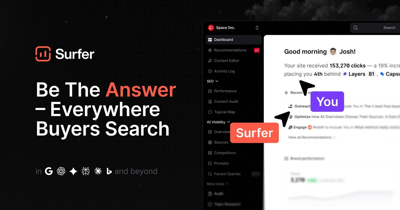 Surfer SEO official product visual